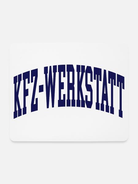 KfZ-Werkstatt - Mousepad (Querformat) - Weiß
