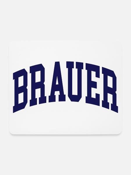 Brauer - Mousepad (Querformat) - Weiß