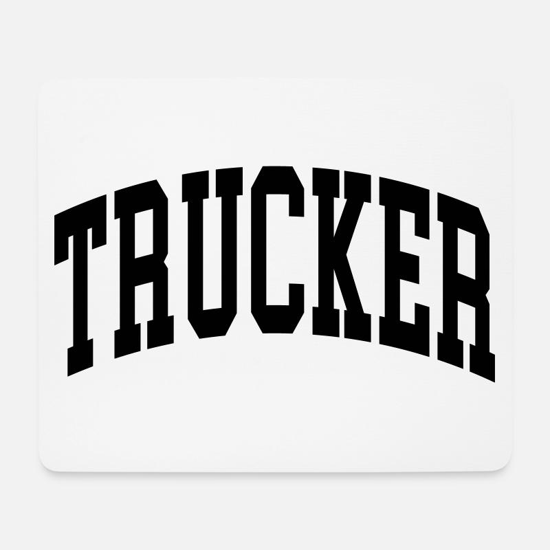Trucker - Mouse Pad (horizontal) - white