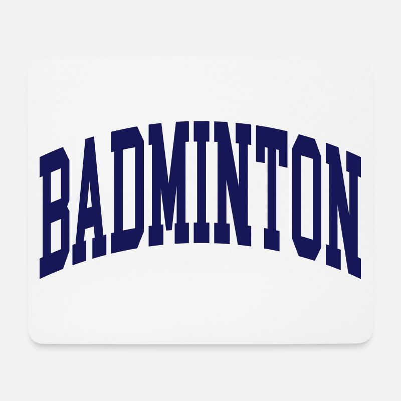 Badminton - Mousepad (Querformat) - Weiß