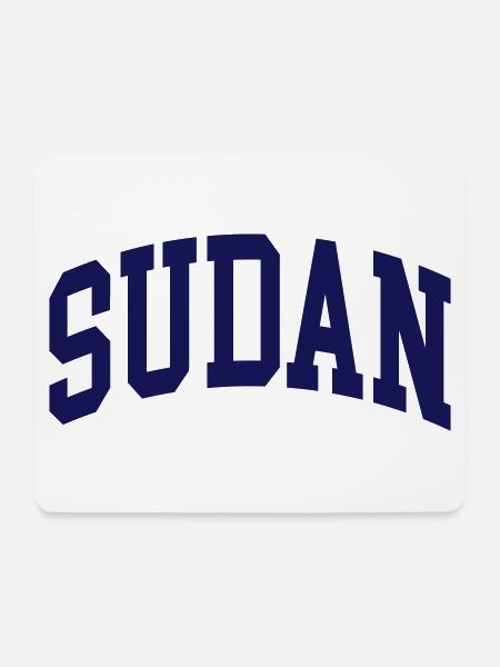 Sudan - Mousepad (Querformat) - Weiß