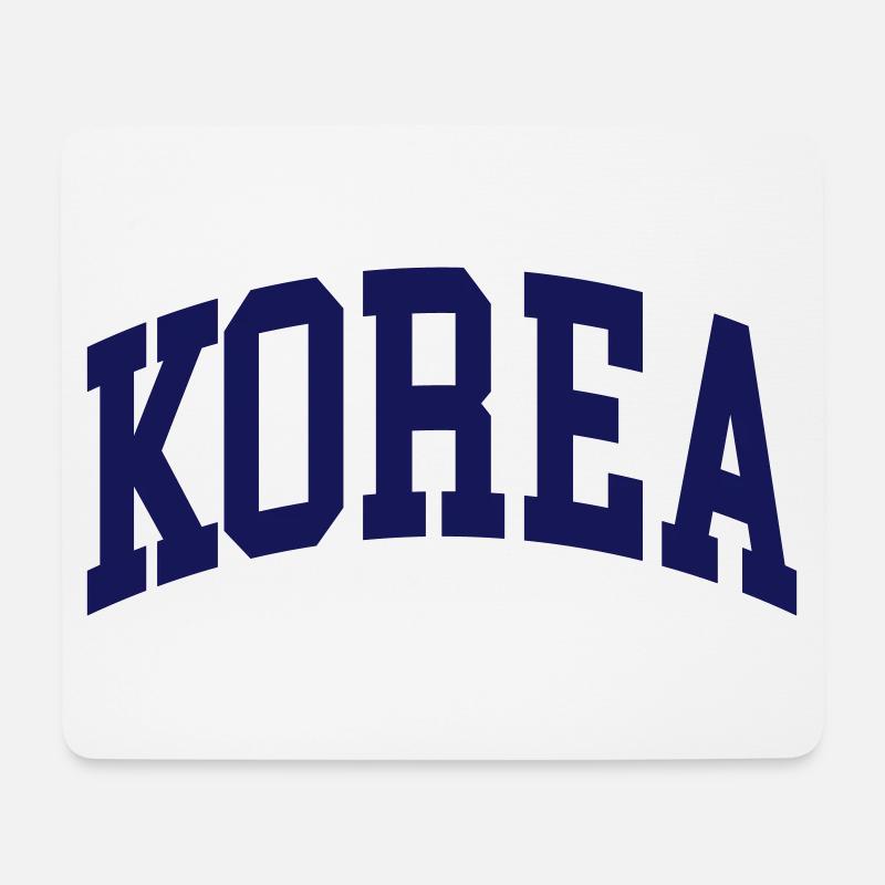 Korea - Mousepad (Querformat) - Weiß