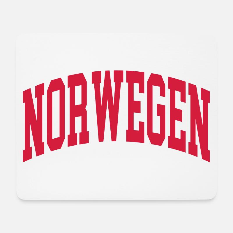 Norwegen - Mousepad (Querformat) - Weiß