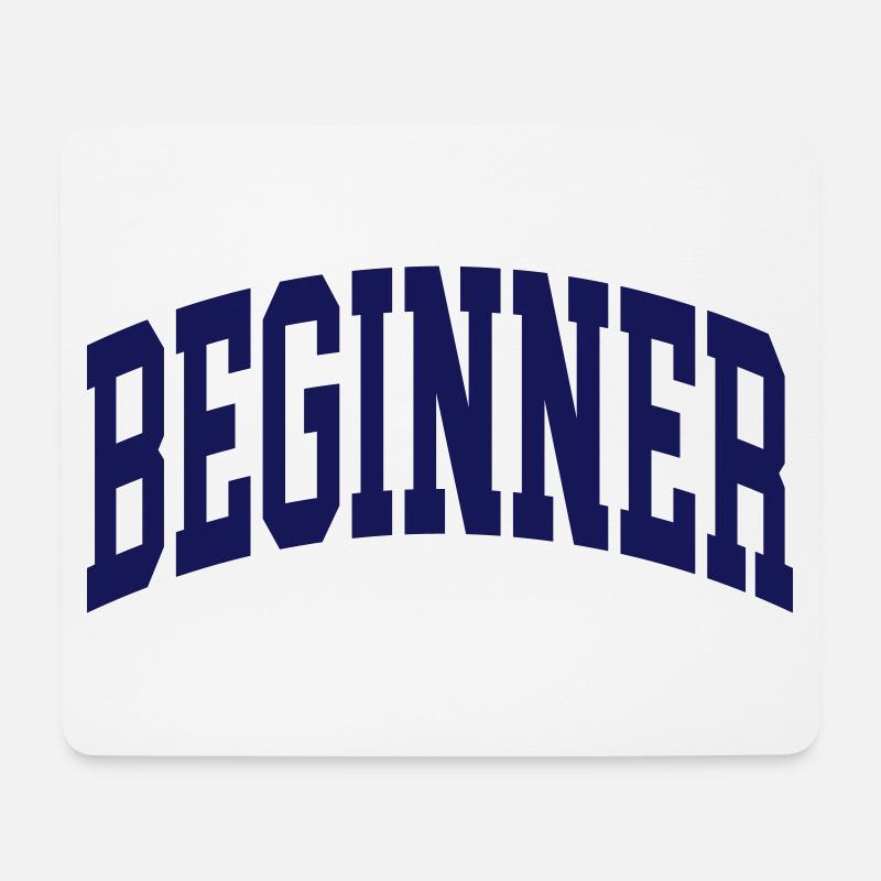 Beginner - Mousepad (Querformat) - Weiß