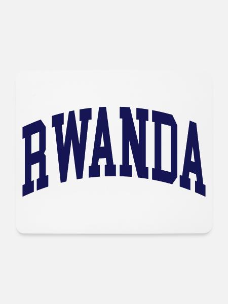 Rwanda - Mousepad (Querformat) - Weiß