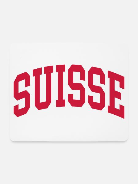Suisse - Mousepad (Querformat) - Weiß