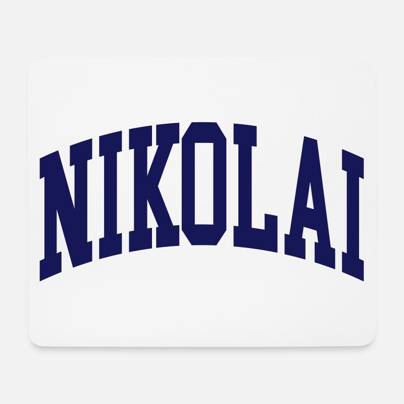 Nikolai - Mousepad (Querformat) - Weiß