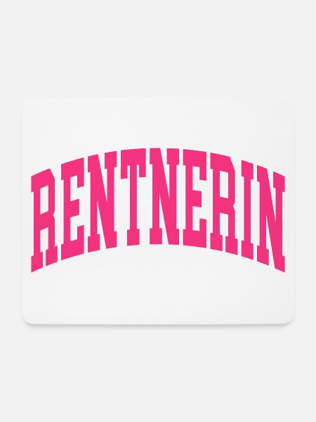 Rentnerin - Mousepad (Querformat) - Weiß