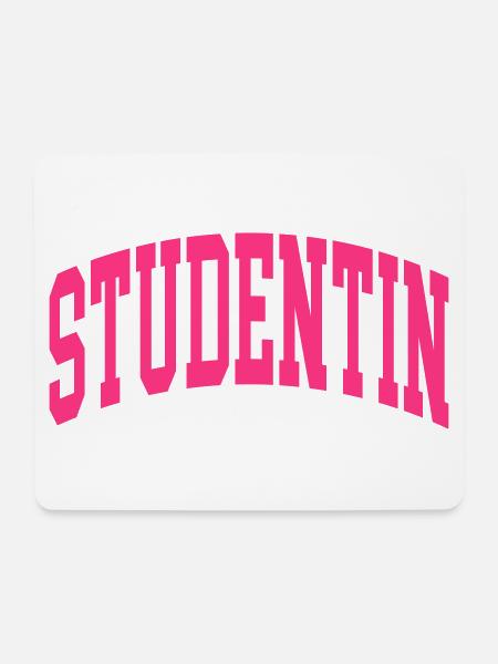 Studentin - Mousepad (Querformat) - Weiß