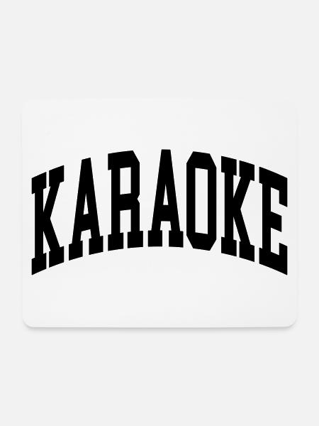 Karaoke - Mousepad (Querformat) - Weiß
