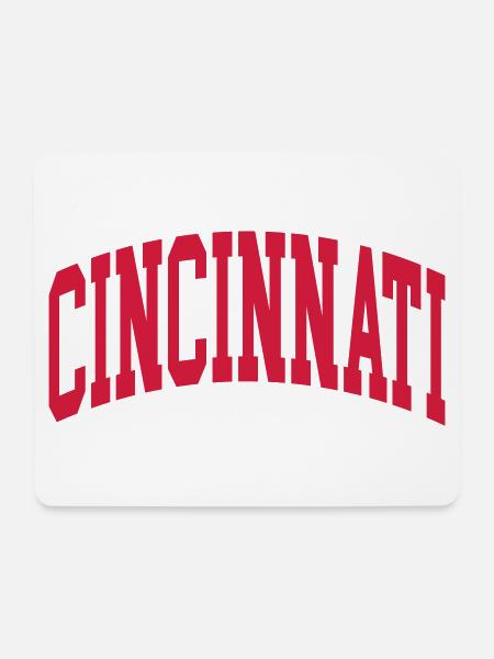 Cincinnati - Mousepad (Querformat) - Weiß