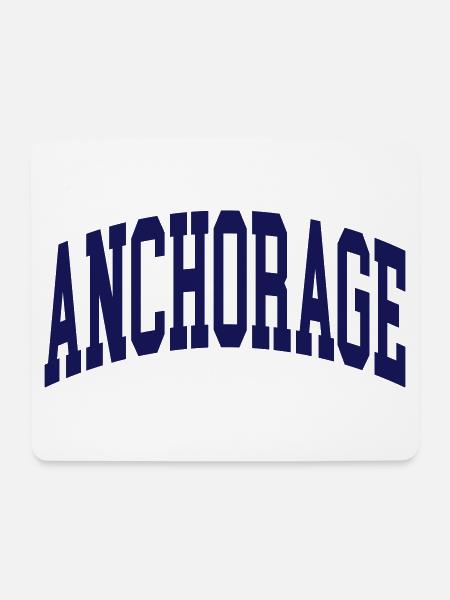 Anchorage - Mousepad (Querformat) - Weiß