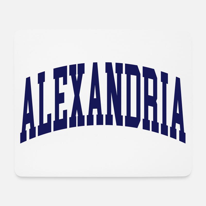 Alexandria - Mousepad (Querformat) - Weiß