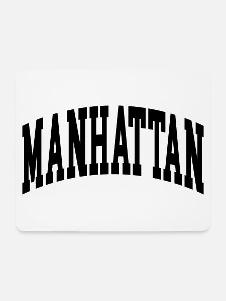 Manhatten - Mousepad (Querformat) - Weiß