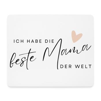 BESTE MAMA - Baby Geschenkidee Muttertag - Mousepad (Querformat) - Weiß - Vorne