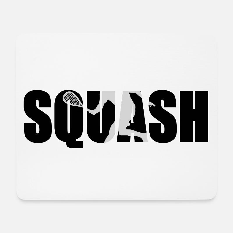 Squash - Mousepad (Querformat) - Weiß
