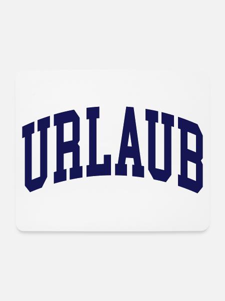 Urlaub - Mousepad (Querformat) - Weiß