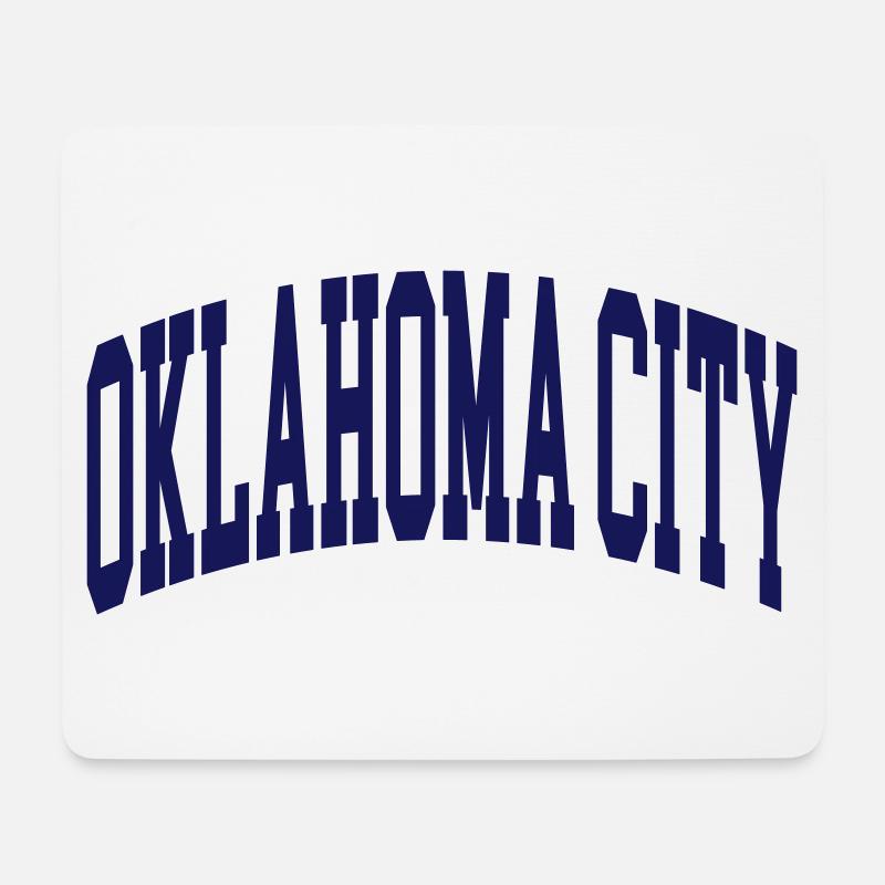 Oklahoma City - Mousepad (Querformat) - Weiß