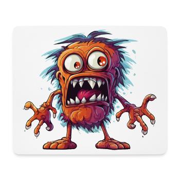 Halloween Monster Zombie Gruselig Horror Kostüm - Mousepad (Querformat) - Weiß - Vorne