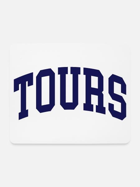 Tours - Mousepad (Querformat) - Weiß