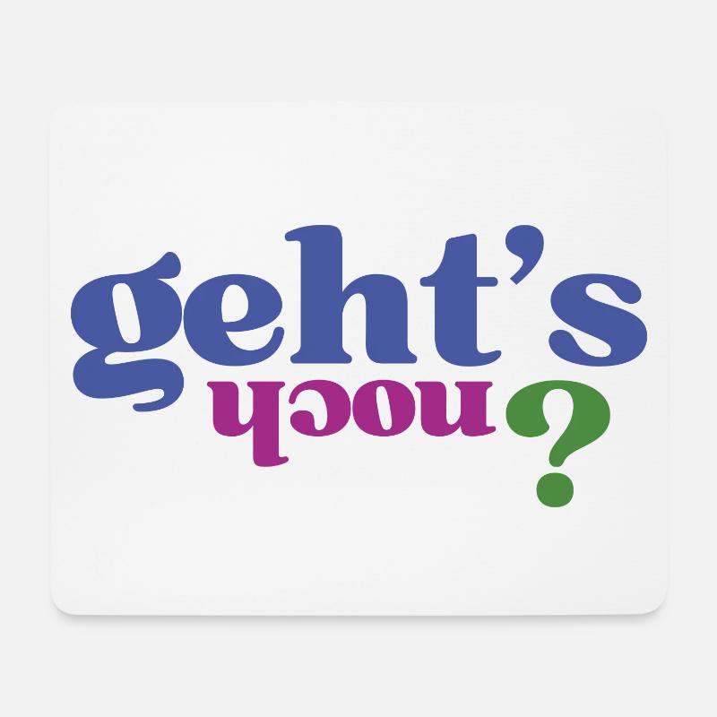 Lustige Sprüche "Gehts noch" - Mousepad (Querformat) - Weiß