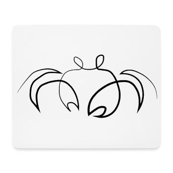 Crab - Mouse Pad (horizontal) - white - Front