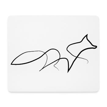 Fuchs - Mousepad (Querformat) - Weiß - Vorne