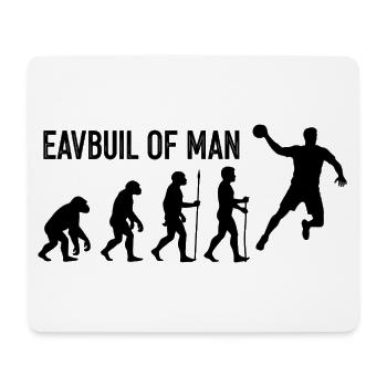 Evolution of Man Leap - Mouse Pad (horizontal) - white - Front