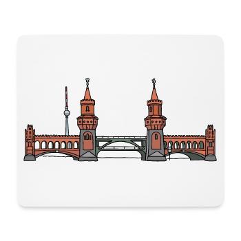 Oberbaumbrücke BERLIN - Mousepad (Querformat) - Weiß - Vorne