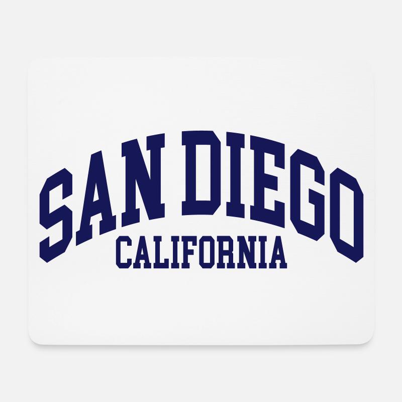 San Diego - Mousepad (Querformat) - Weiß