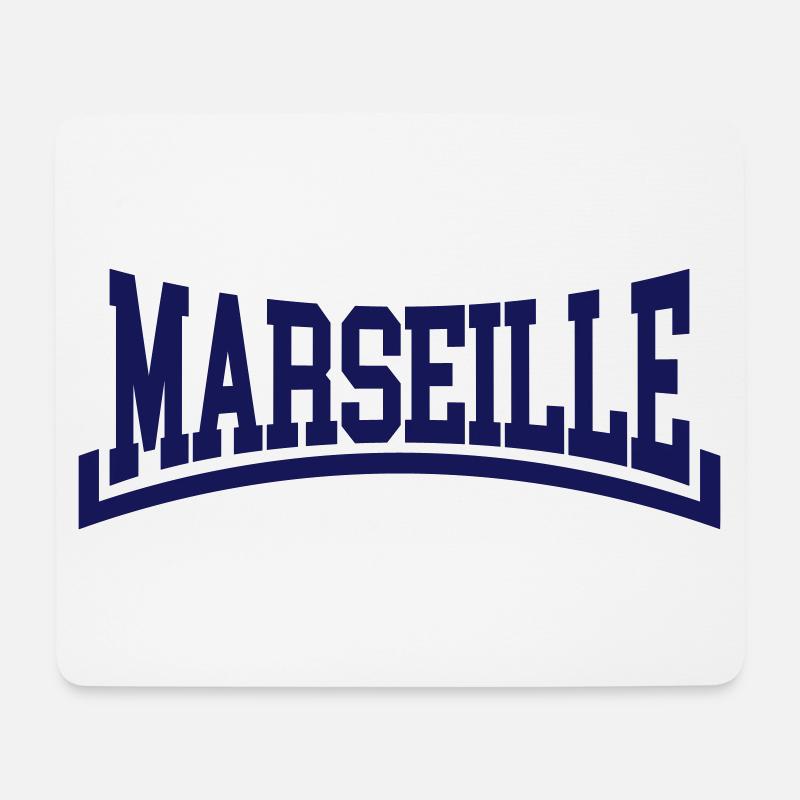 Marseille - Mousepad (Querformat) - Weiß