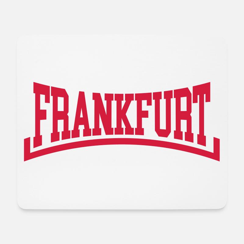 Frankfurt - Mousepad (Querformat) - Weiß