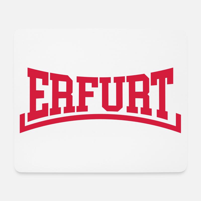 Erfurt - Mousepad (Querformat) - Weiß