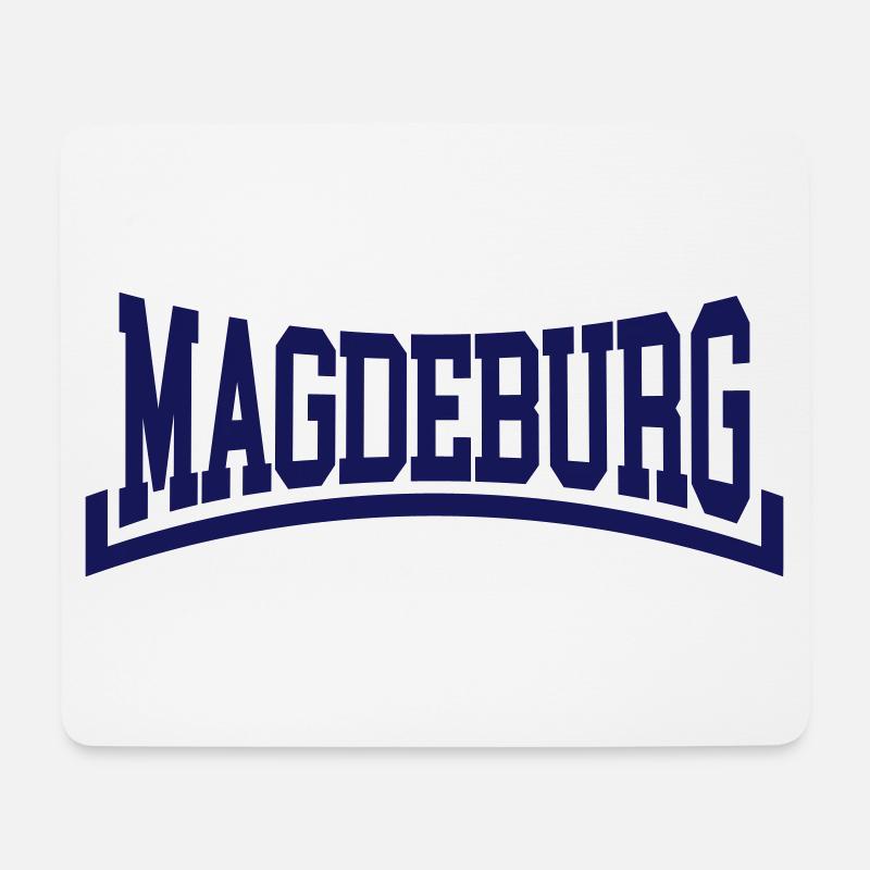 Magdeburg - Mousepad (Querformat) - Weiß