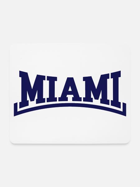 Miami - Mousepad (Querformat) - Weiß