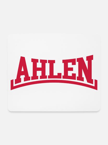 Ahlen - Mousepad (Querformat) - Weiß