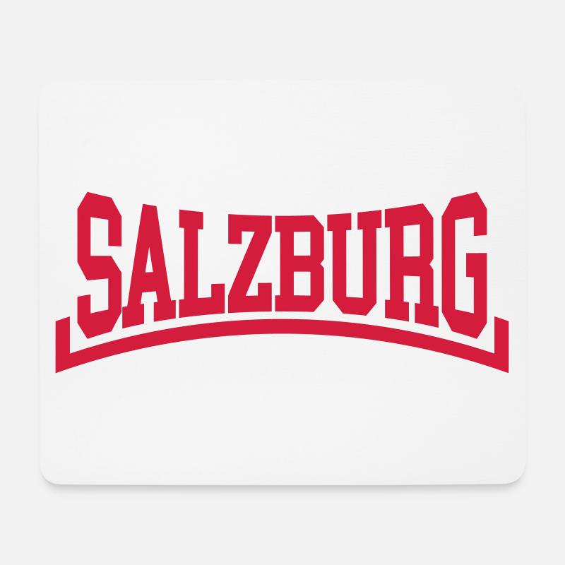 Salzburg - Mousepad (Querformat) - Weiß
