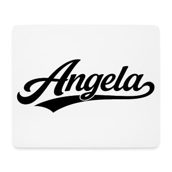 Angela name first last family - Mouse Pad (horizontal) - white - Front