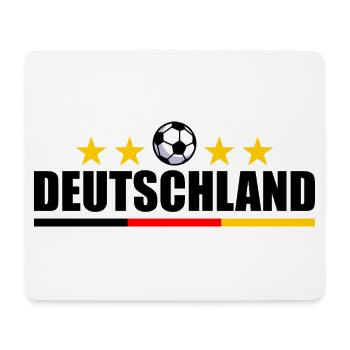 Fußball Deutschland Deutsche Flagge - Mousepad (Querformat) - Weiß - Vorne