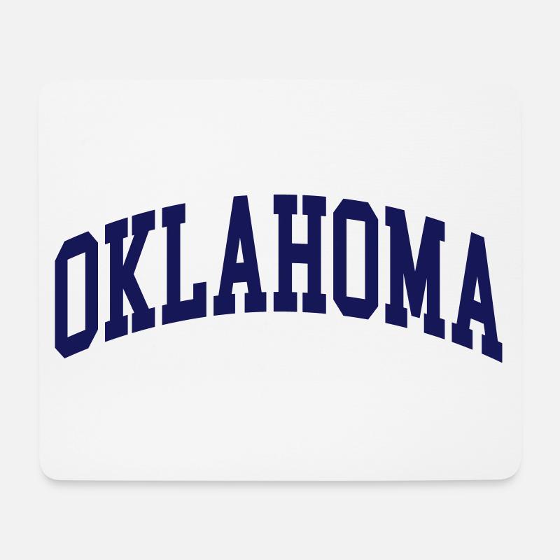 Oklahoma - Mousepad (Querformat) - Weiß