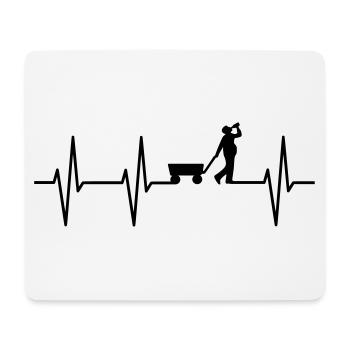 Bollerwagen - Mousepad (Querformat) - Weiß - Vorne