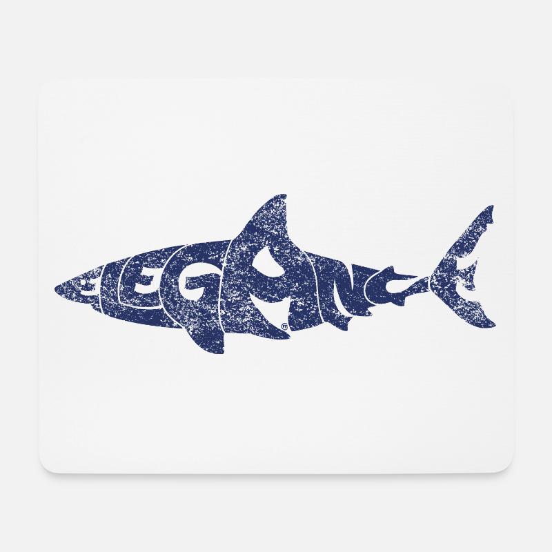 Elegant Shark - Mouse Pad (horizontal) - white