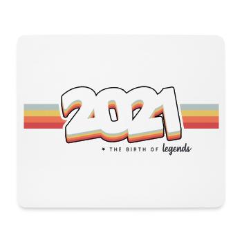 2021 Die Geburt der Legenden - Mousepad (Querformat) - Weiß - Vorne