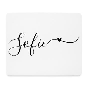 Sofie Name Vorname Dekorativ - Mousepad (Querformat) - Weiß - Vorne