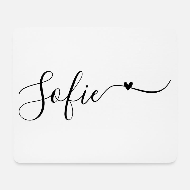 Sofie Name Vorname Dekorativ - Mousepad (Querformat) - Weiß