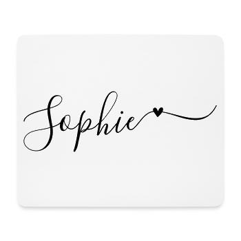 Sophie Surname First Name Decorative - Mouse Pad (horizontal) - white - Front