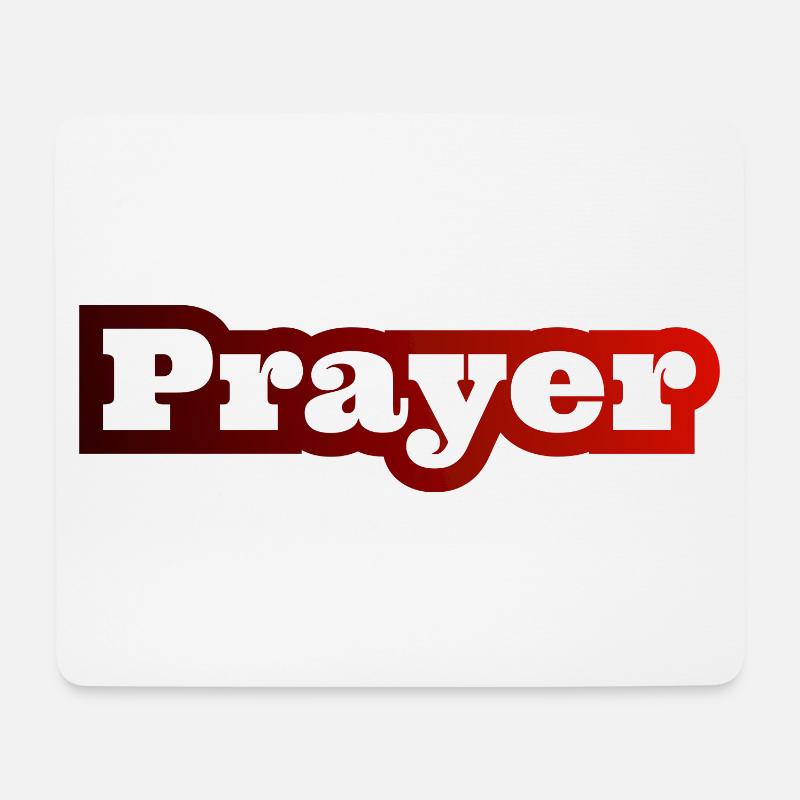 Christliche Sprüche Gebet Prayer Jesus Bibel - Mousepad (Querformat) - Weiß