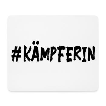 # Kämpferin - Mut Kraft Glücksbringer - Mousepad (Querformat) - Weiß - Vorne