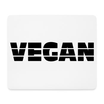 Vegan / Rétro / Vegan - Tapis de souris (format paysage) - blanc - Devant