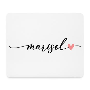 Marisol Name Calligraphy Font - Mouse Pad (horizontal) - white - Front